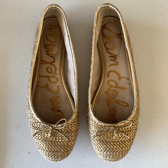 Sam Edelman Falcon 2 Metallic Ballet Flat Size 8.5 M - Picture 1 of 8